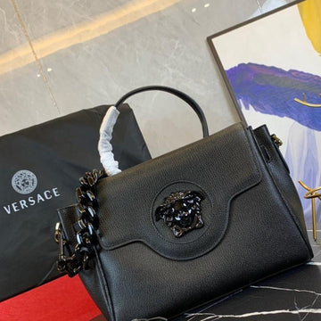 Makersluxe - La Medusa Top Handle Bag Ultra Black