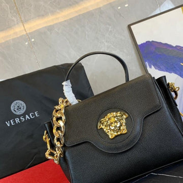 Makersluxe - La Medusa Top Handle Bag Black