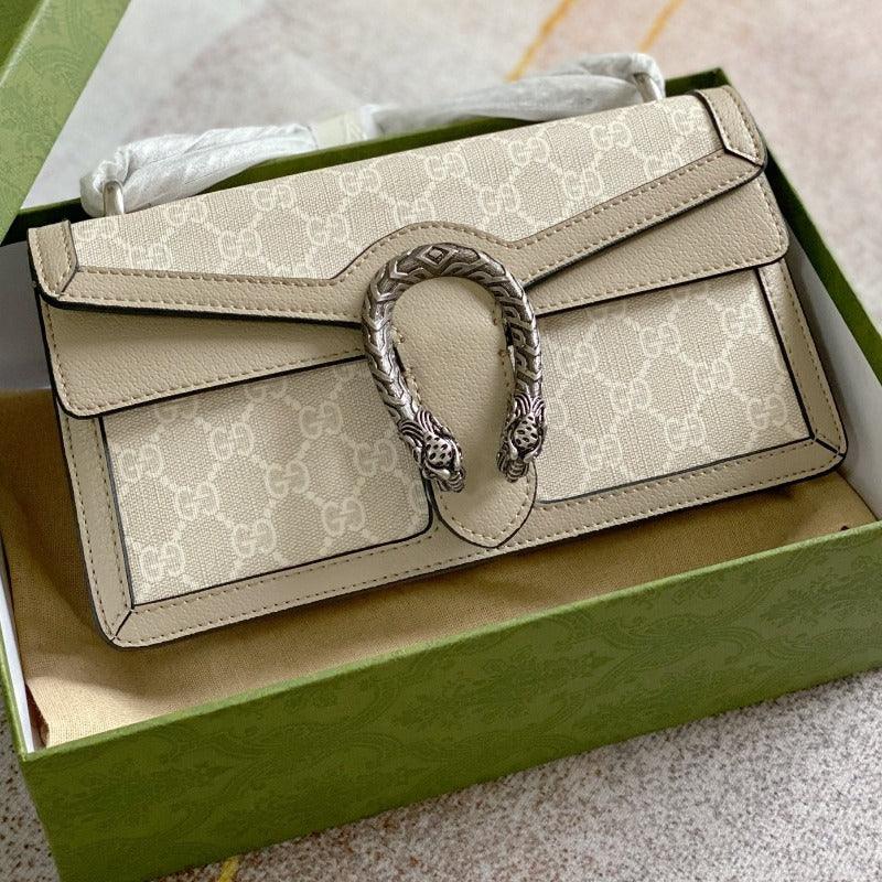 Makersluxe - Dionysus Canvas Shoulder Bag Beige