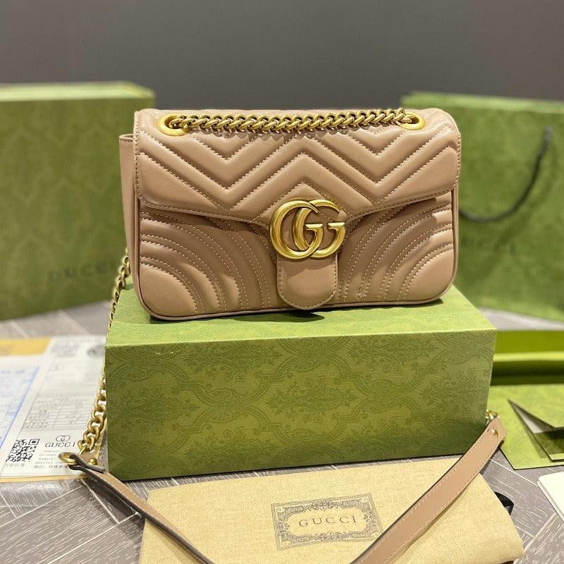 Makersluxe - Marmont Shoulder Bag Light Beige