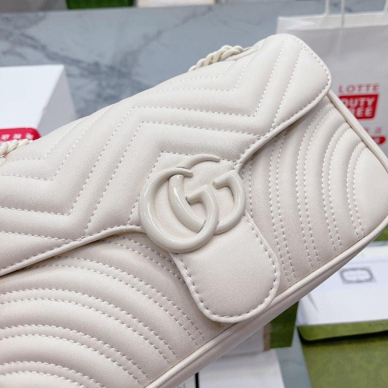 Makersluxe - Marmont Shoulder Bag Ultra White