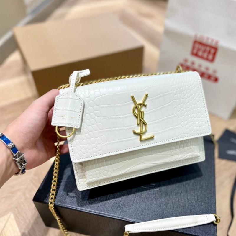 Makersluxe - Sunset Shoulder Bag White Croc
