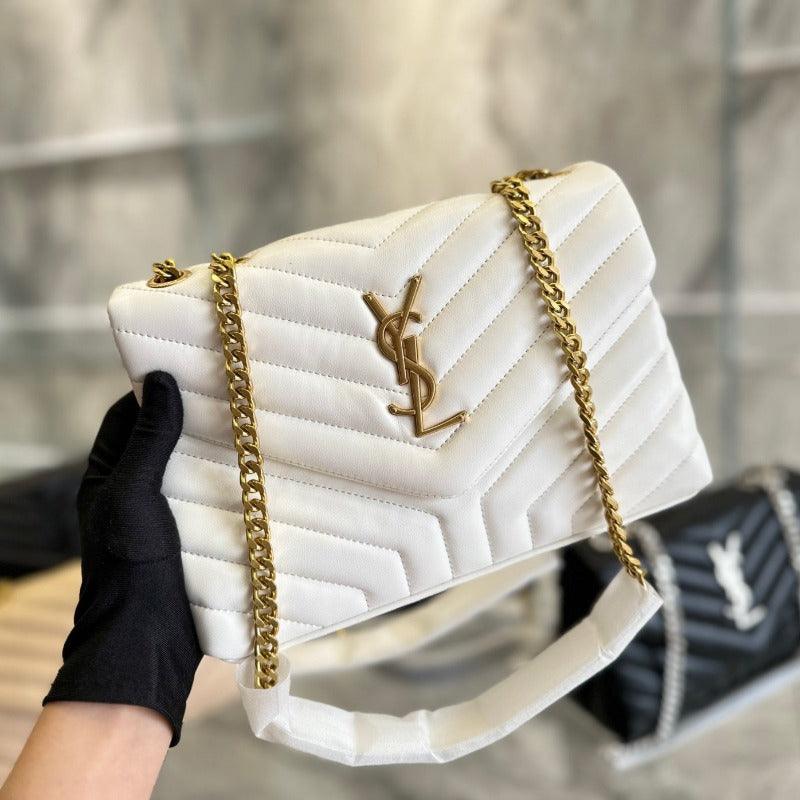 Makersluxe - Small Loulou Shoulder Bag White