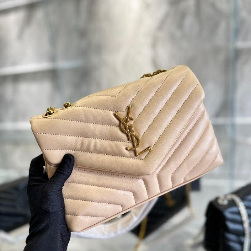 Makersluxe - Small Loulou Shoulder Bag Beige