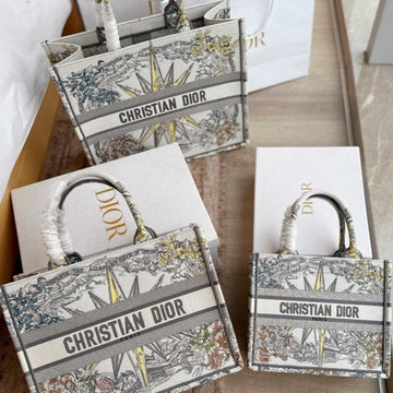 Makersluxe - Book Tote Canvas Bag Grey/Yellow