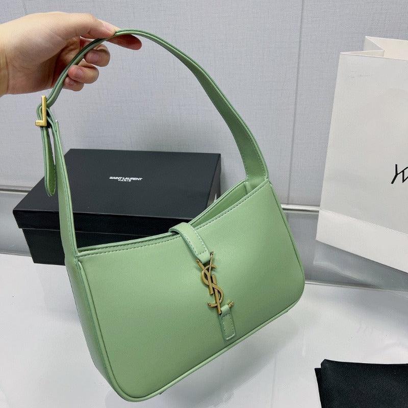 Makersluxe - Hobo Logo-plaque Shoulder Bag Light Green