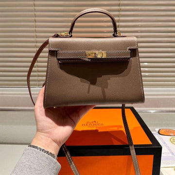 Makersluxe - Kelly Mini Handbag Brown