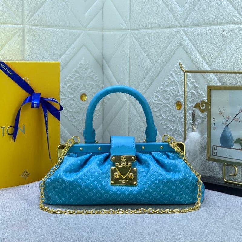 Makersluxe - Monogram Clutch Blue