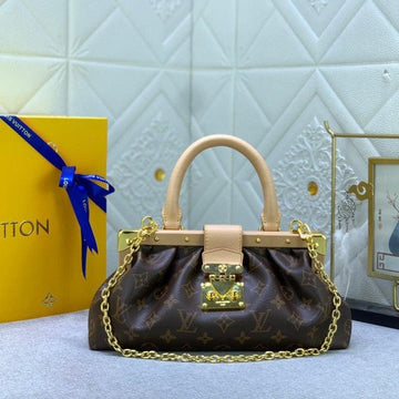 Makersluxe - Monogram Clutch Brown