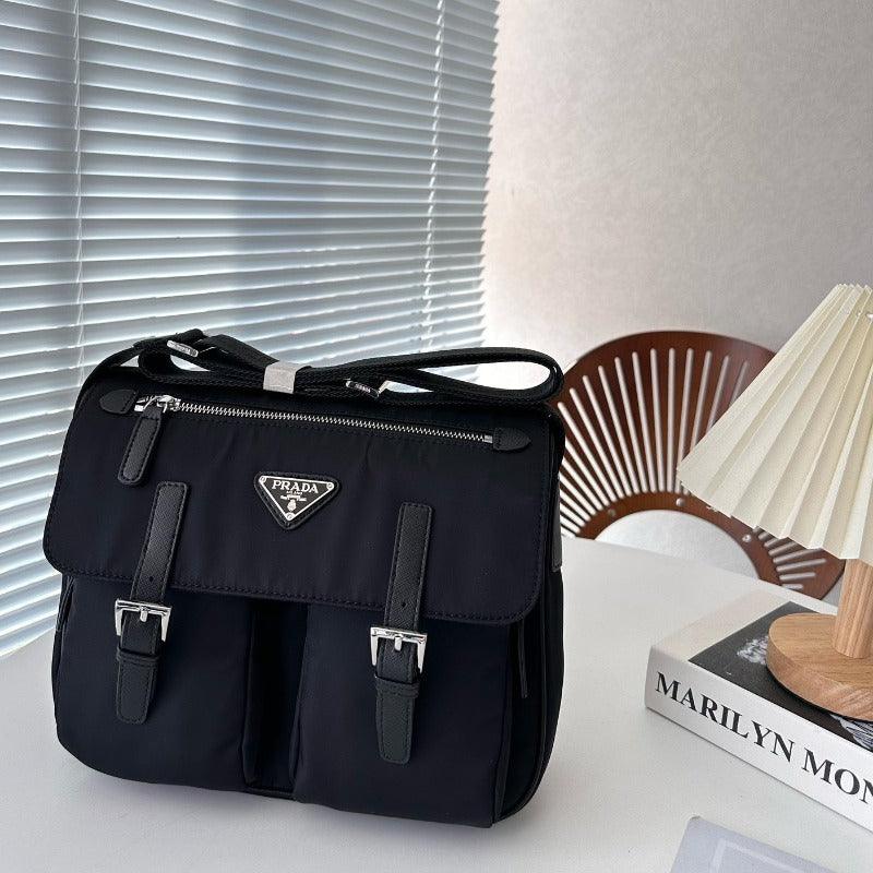 Makersluxe - Nylon Shoulder Bag Black