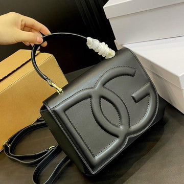 Makersluxe - DG Logo Top Handle Bag Black
