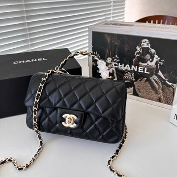 Makersluxe - Mini Rectangular Flap Bag with Top Handle