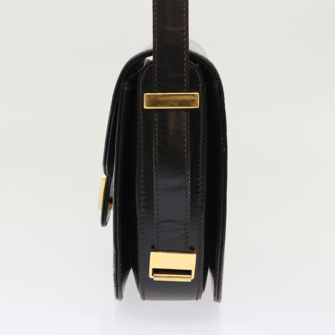 GUCCI Shoulder Bag Leather Black im445