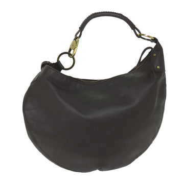 GUCCI Shoulder Bag Leather Brown 95726 im451