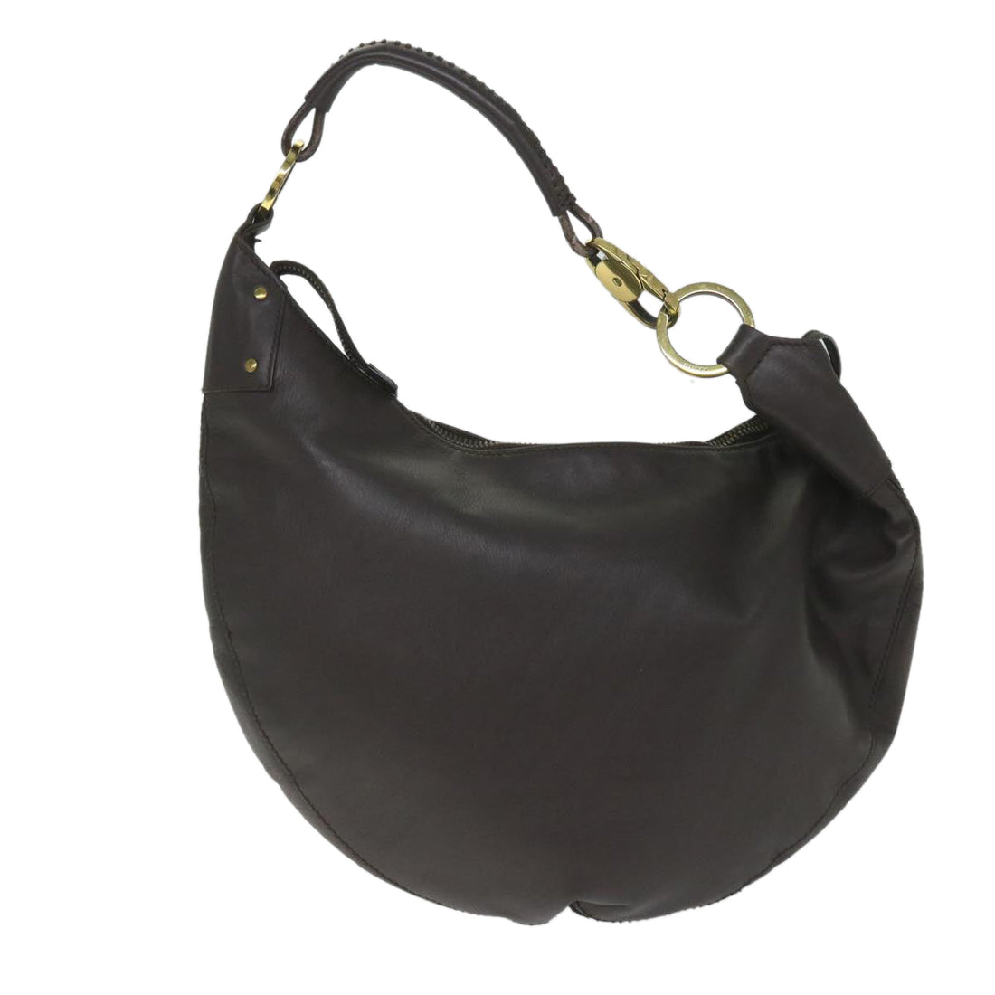 GUCCI Shoulder Bag Leather Brown 95726 im451