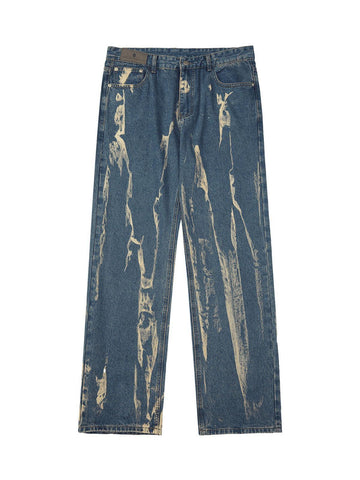 Makersluxe Lightning Flying Tie-Dye Hip-Hop Jeans