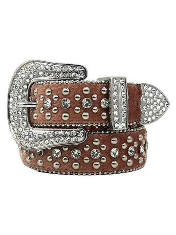 Makersluxe Hip Hop Punk Rhinestone Belt