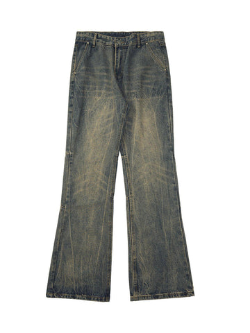 Makersluxe High Street Washed Distressed Jeans