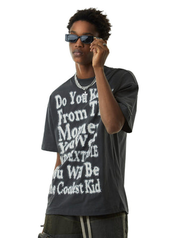 Makersluxe Furry Funny Slogan Street Rap T-shirt - 2053