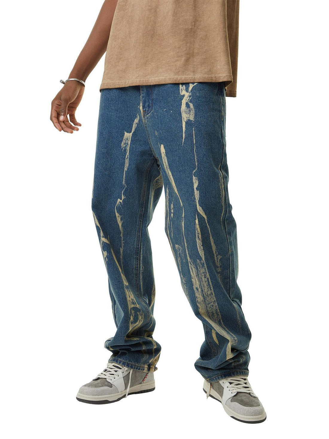 Makersluxe Lightning Flying Tie-Dye Hip-Hop Jeans