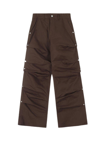 Makersluxe Street Pleated Versatile Casual Pants - 1630