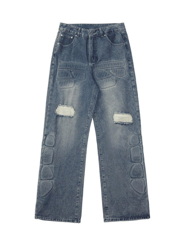 Makersluxe High Street Washed Ripped Jeans