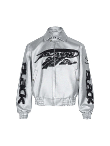 Makersluxe American Vintage Street PU Leather Jacket - 1821