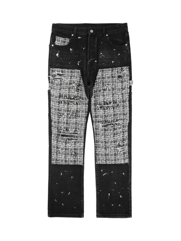 Makersluxe Ripped And Inked Jeans