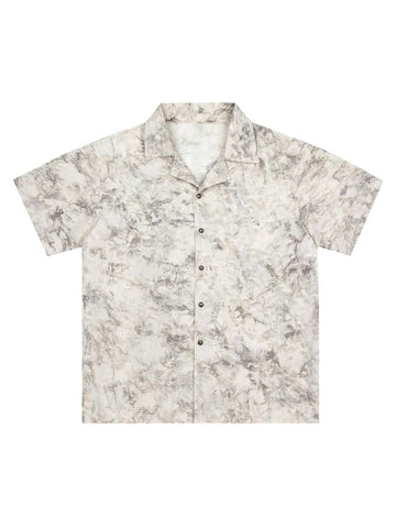 Makersluxe Retro Splattered Pattern Short-sleeved Shirt