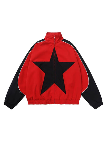 Makersluxe Pentagram Embroidered Jacket - 1638
