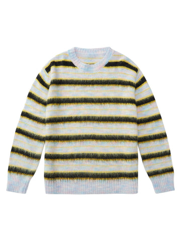 Makersluxe Color Contrast Striped Sweater