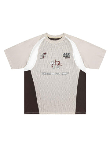 Makersluxe Retro Jersey Short-sleeved T-shirt