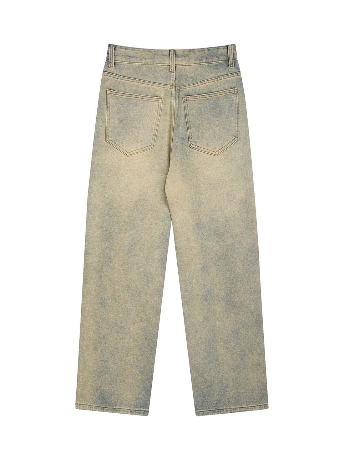Makersluxe American Embroidered Straight-leg Jeans - 1651