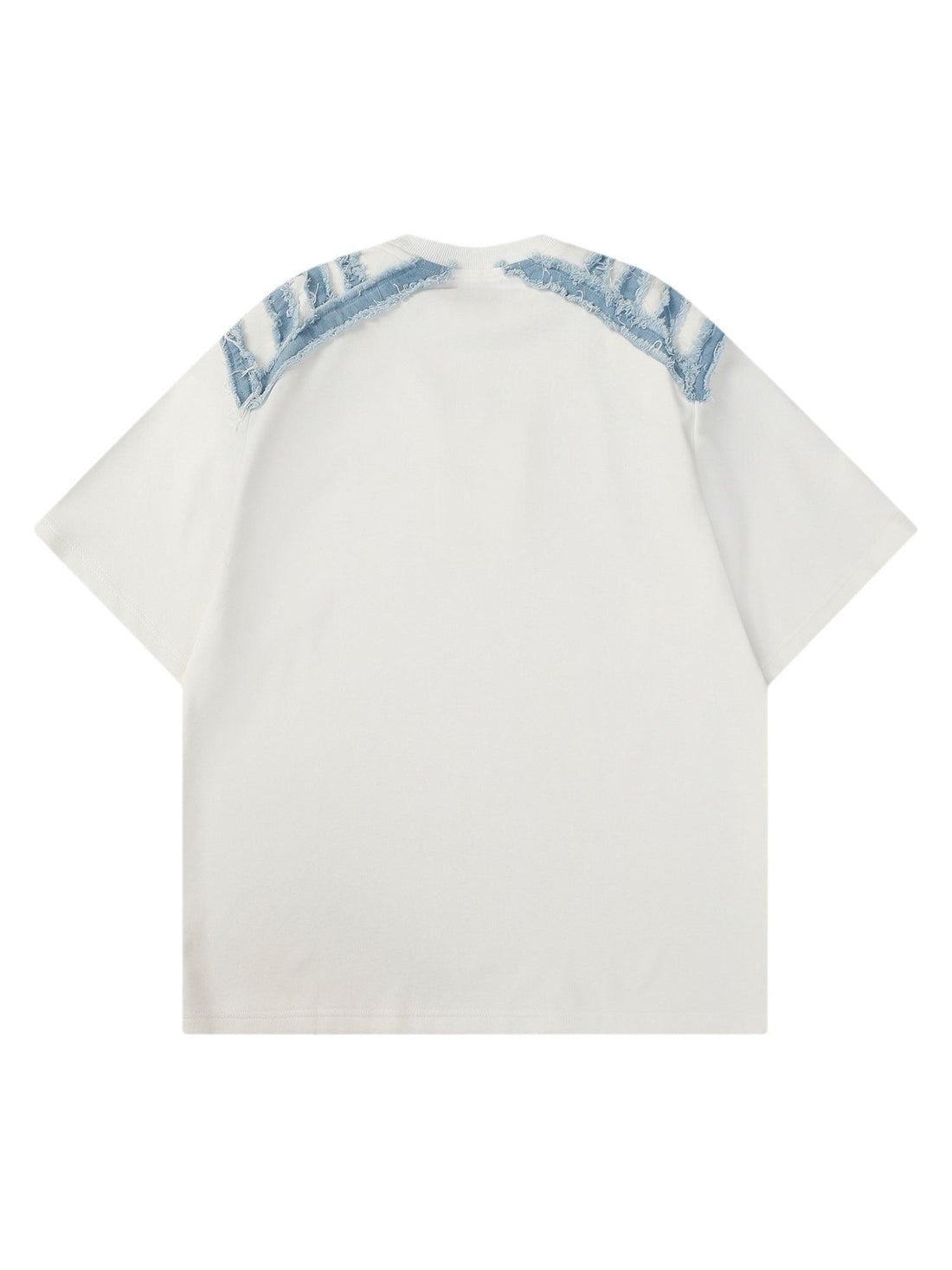 Makersluxe Niche Design Patchwork Short-sleeved T-shirt