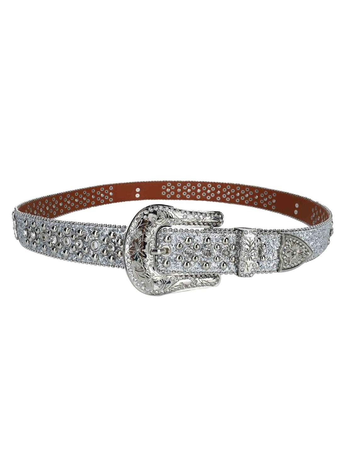 Makersluxe Studded Rhinestone Belt-1797