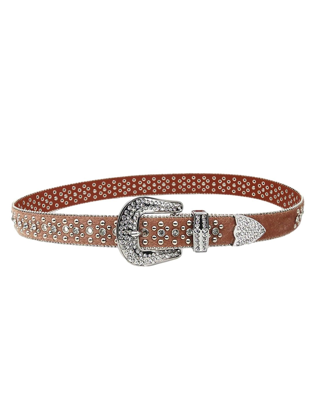 Makersluxe Hip Hop Punk Rhinestone Belt
