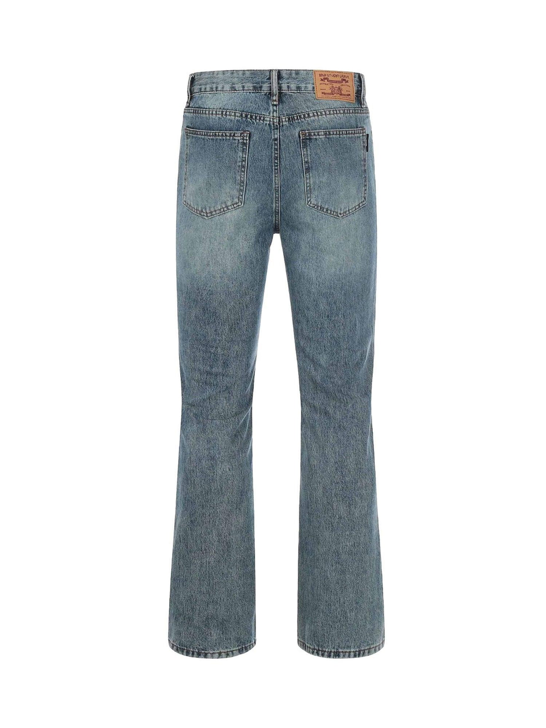 Makersluxe Washed Graffiti Ripped Jeans