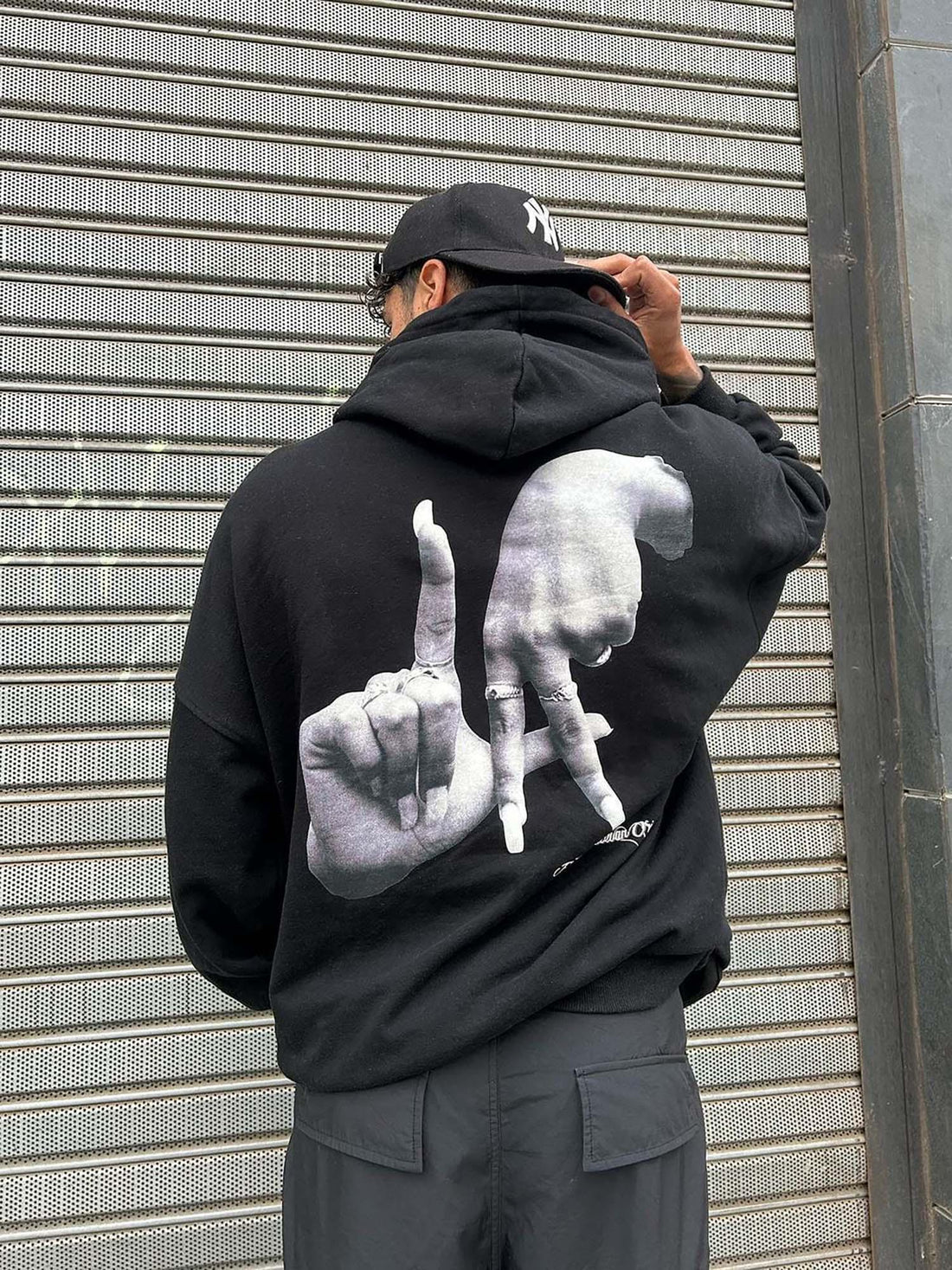 Makersluxe Gesture Print Hoodie -1268