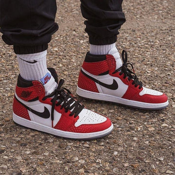 Custom RED Black White Jordan 1 CHICAGO High Q AJ1 UNISEX ( Customs And Box ), Jordan 1 Sneakers FREE SHIPPING WITH FEDEX