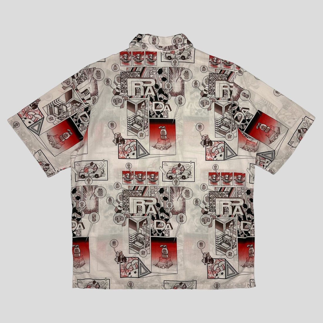 Prada Milano 2017 Comic Print Boxy Shirt - XL (L)
