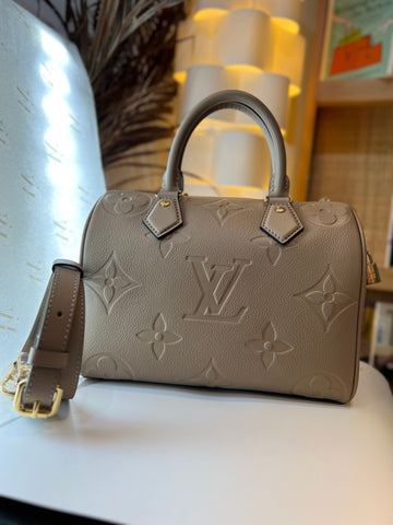 Louis Vuitton Speedy Bandouliere Bag Monogram Empreinte Giant 25