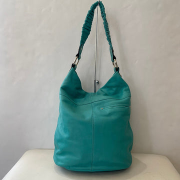 B. MAKOWSKY Leather Shoulder Bag Teal
