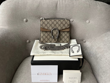 Gucci Dionysus GG Supreme Mini Shoulder Bag (RRP £1,750)