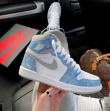 Custom Blue White Jordan 1