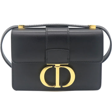 CHRISTIAN DIOR Micro 30 Montaigne Bag Box Calfskin Black