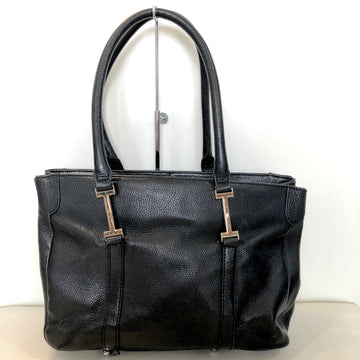 ISAAC MIZRAHI Black Leather Handbag