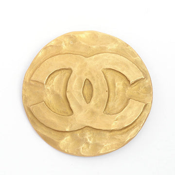 Vintage Chanel Pin Brooch Round CC Logo Gold Women’s