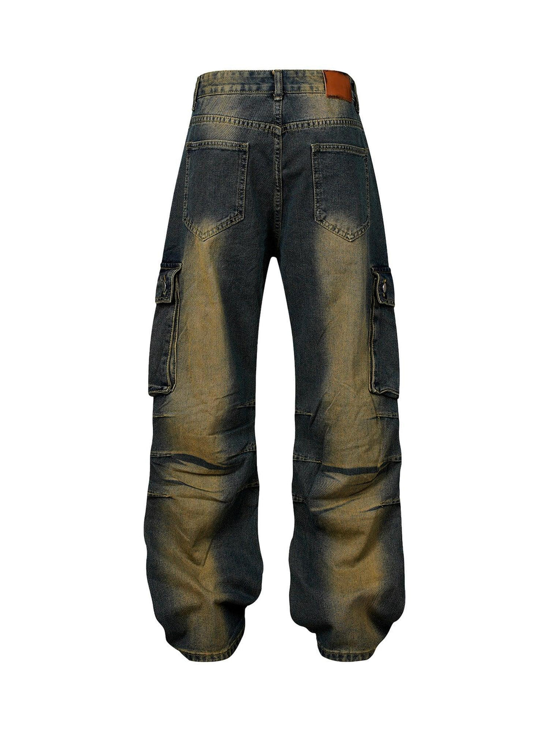 Makersluxe American Street Style Washed Distressed Jeans