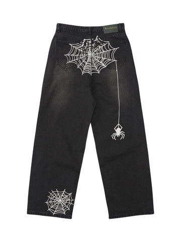 Makersluxe Spider Printed Jeans - 1751