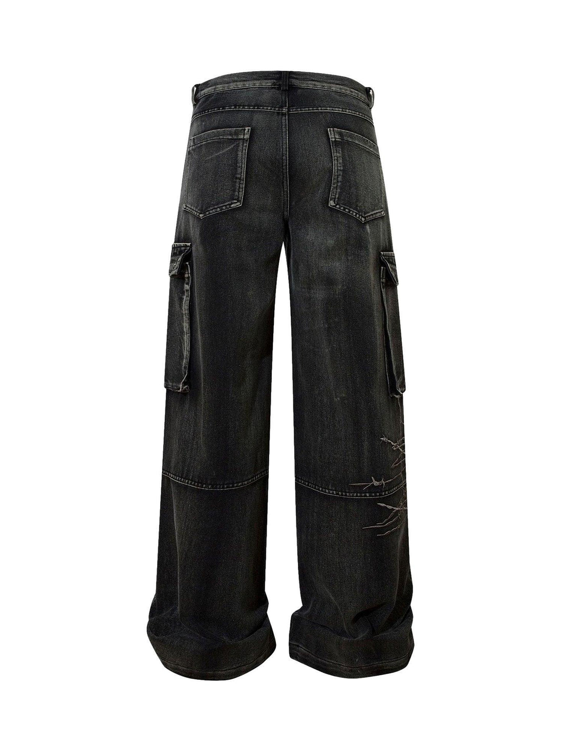 Makersluxe High Street Embroidery Hip-Hop Jeans - 2122